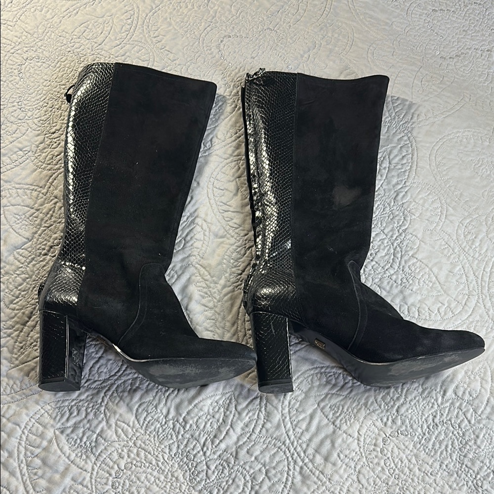 Elegant Black Knee-High Boots